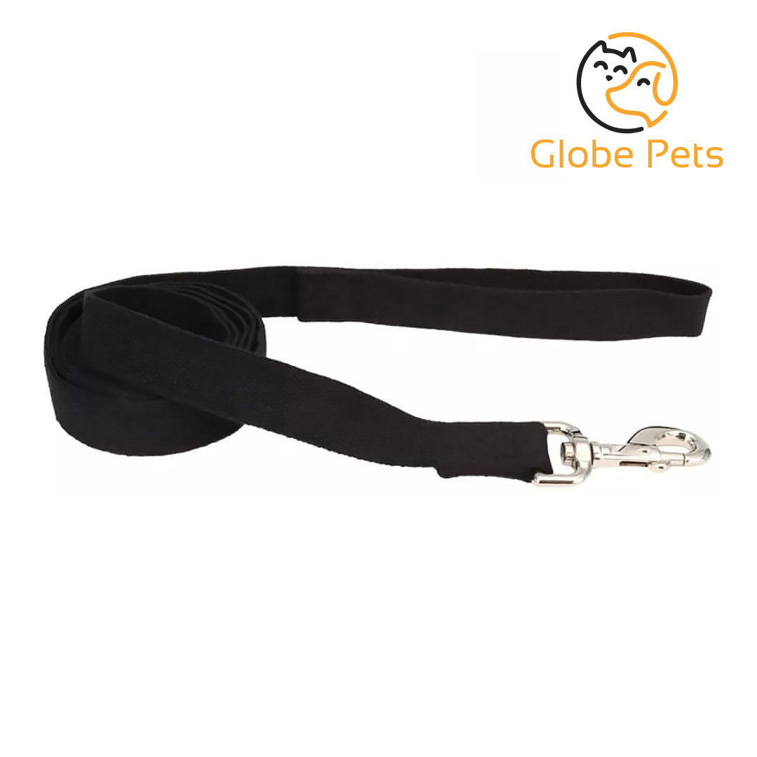 Globe Pets - Dog Lead Onyx Black - 6 feet x 5/8"W