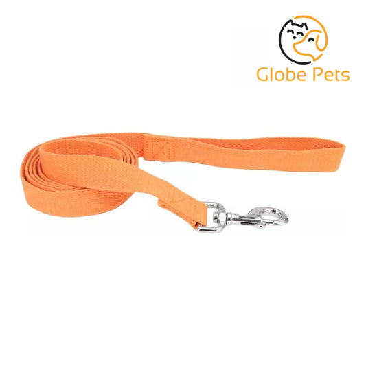 Globe Pets - Dog Lead Pumpkin Orange - 6 feet x 5/8"W