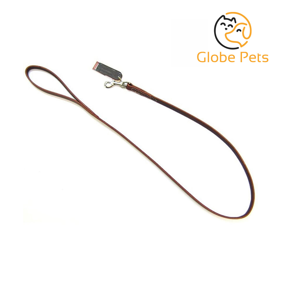 Globe Pets - Leather Lead - 4' Long x 5/8" Wide