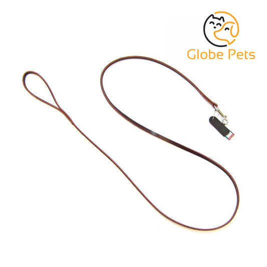 Globe Pets - Leather Lead - 6' Long x 3/8" Wide