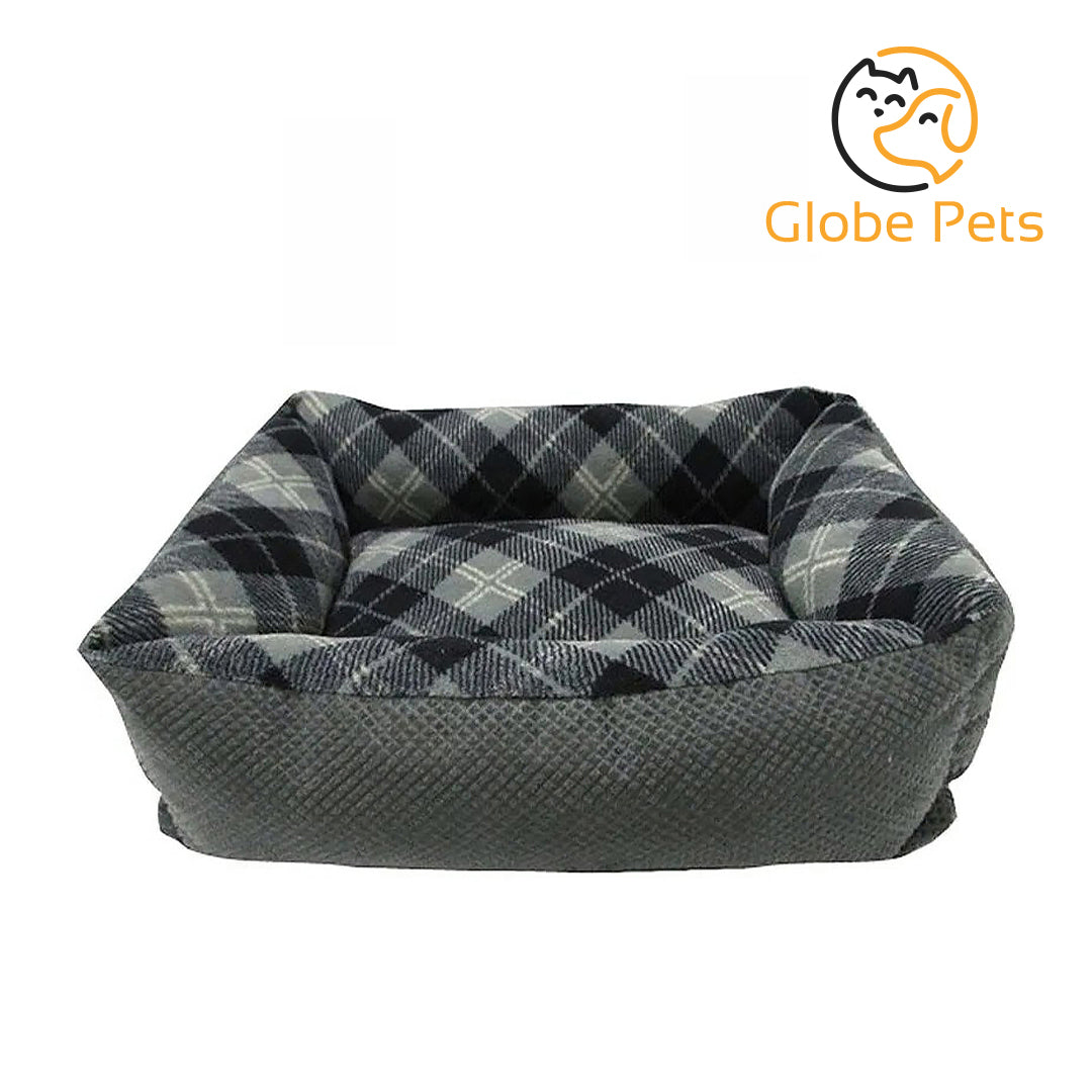 Globe Pets - Tartan Plaid Small Pet Lounger (20"x15") Assorted