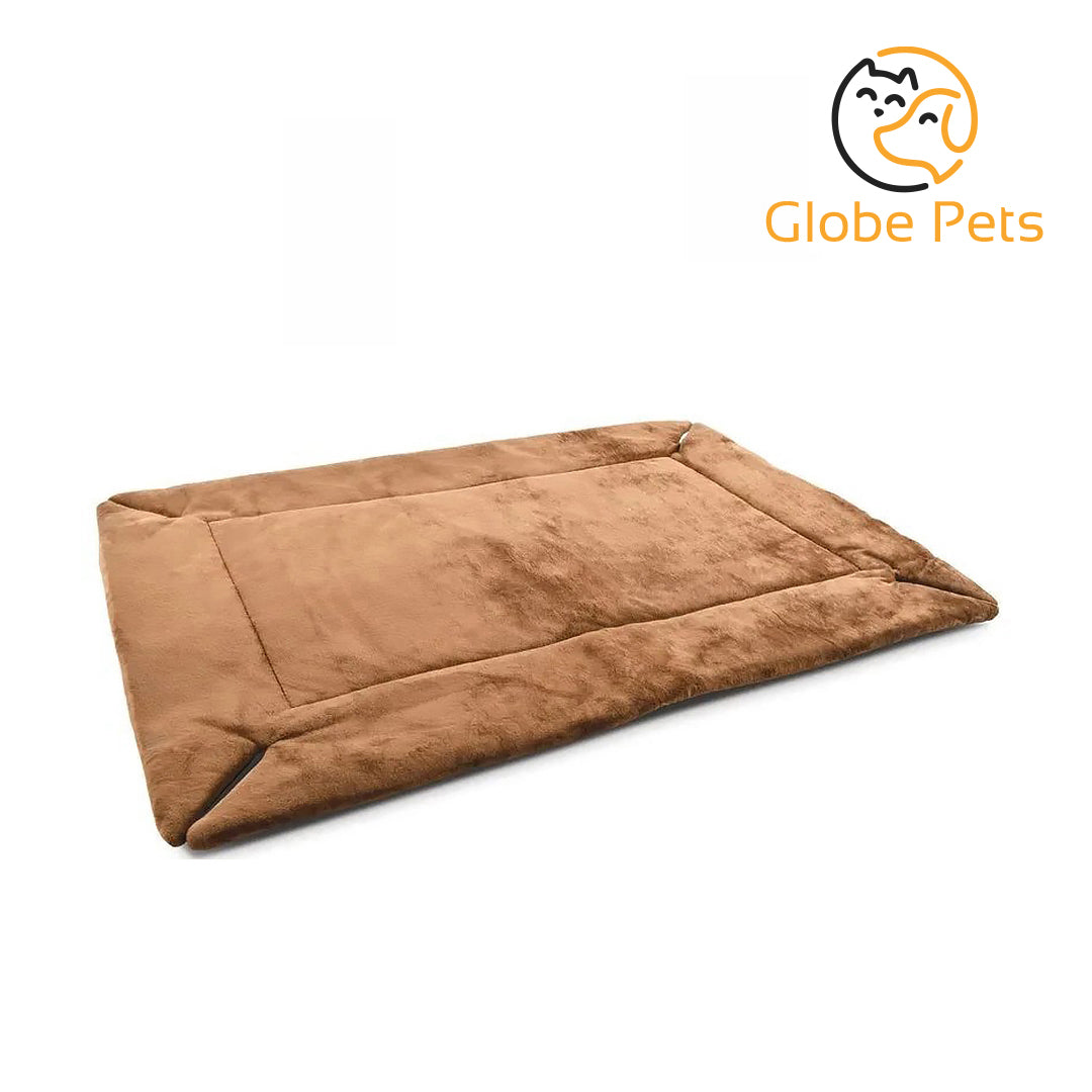 Globe Pets - Self-Warming Crate Pad, Mocha